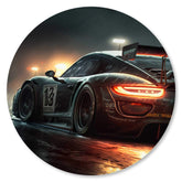 Rennauto mit Heckspoiler