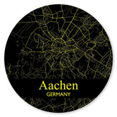 Stadtplan Aachen - Schwarz