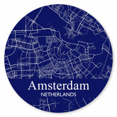 Stadtplan Amsterdam - Blau