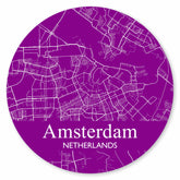 Stadtplan Amsterdam - Lila