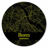 Stadtplan Bonn - Schwarz