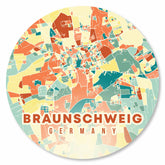 Stadtplan Braunschweig - Bunt