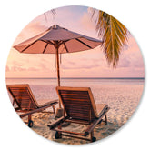 Strandurlaub im Liegestuhl