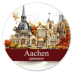 Aachen Skyline - gemalt