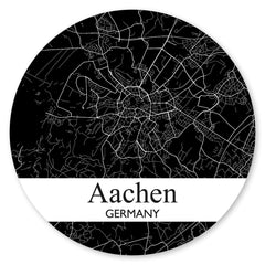 Stadtplan Aachen - Schwarz-Weiß