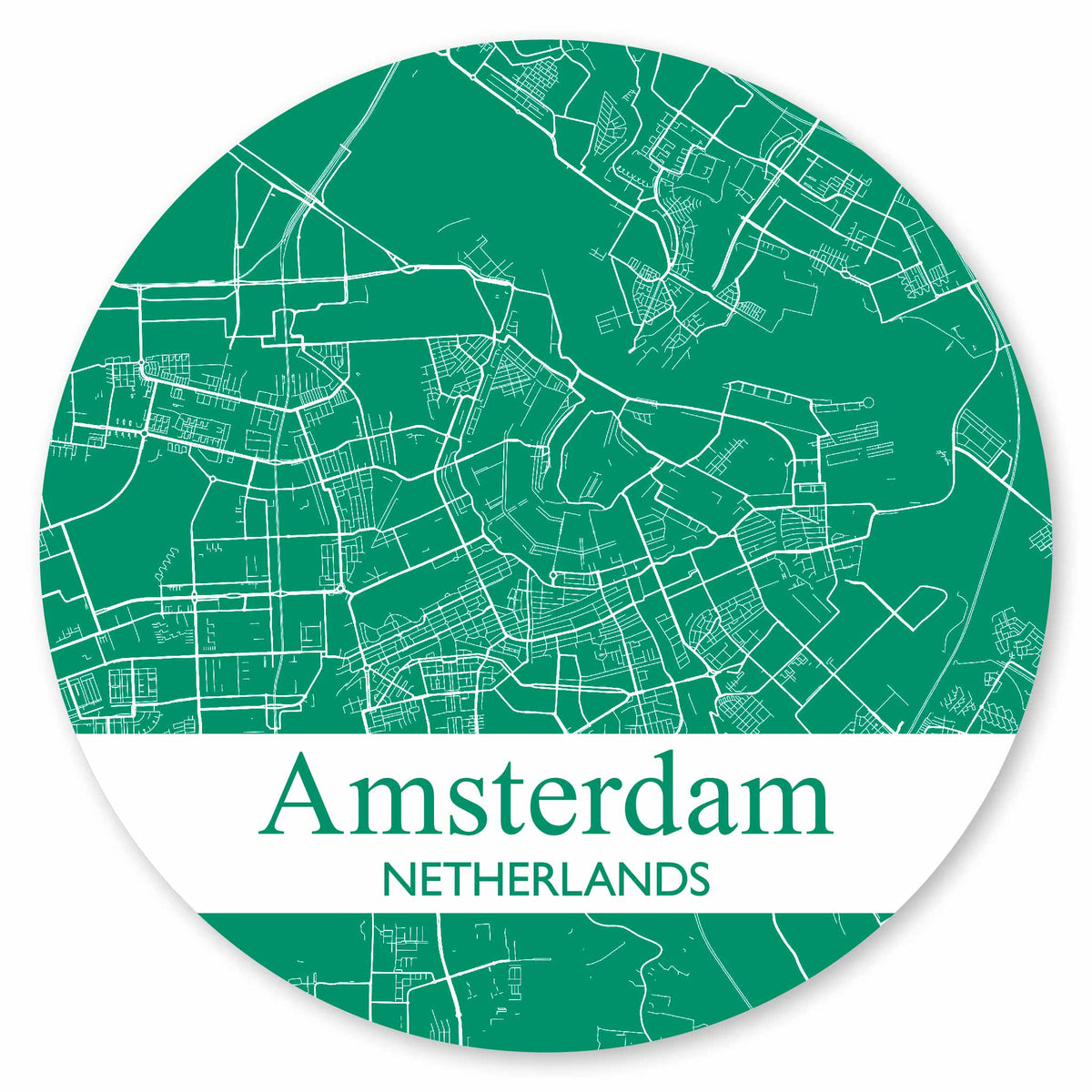 Stadtplan Amsterdam - Grün