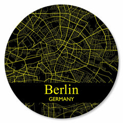 Stadtplan Berlin - Schwarz