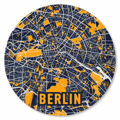 Stadtplan Berlin - Orange-Blau