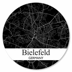 Stadtplan Bielefeld - Schwarz-Weiß