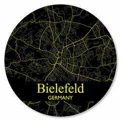 Stadtplan Bielefeld - Schwarz