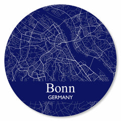 Stadtplan Bonn - Blau