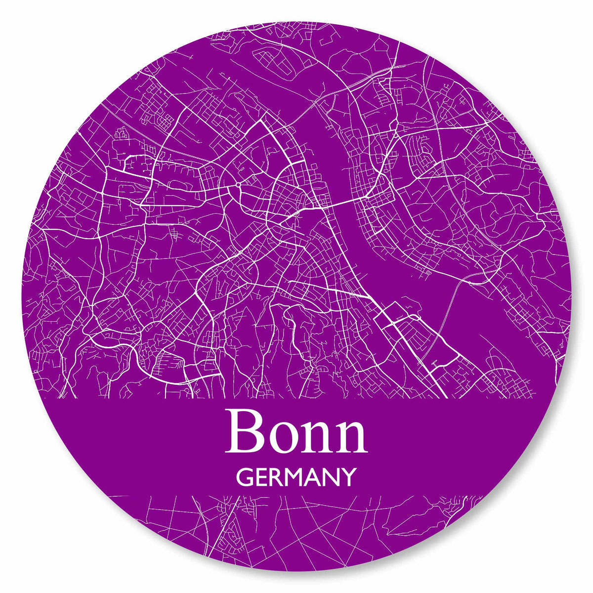 Stadtplan Bonn - Lila