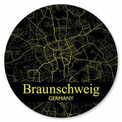 Stadtplan Braunschweig - Schwarz