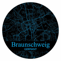 Stadtplan Braunschweig - Schwarz-Blau