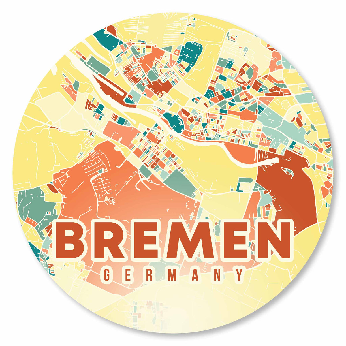 Stadtplan Bremen - Bunt