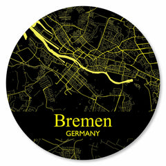 Stadtplan Bremen - Schwarz