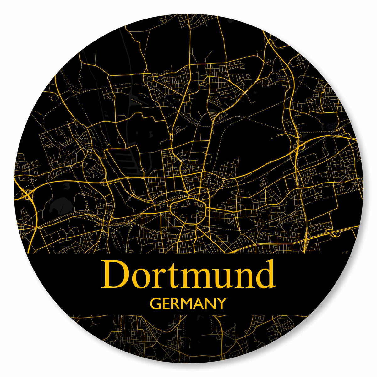 Stadtplan Dortmund - Gold