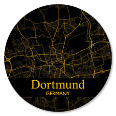 Stadtplan Dortmund - Gold