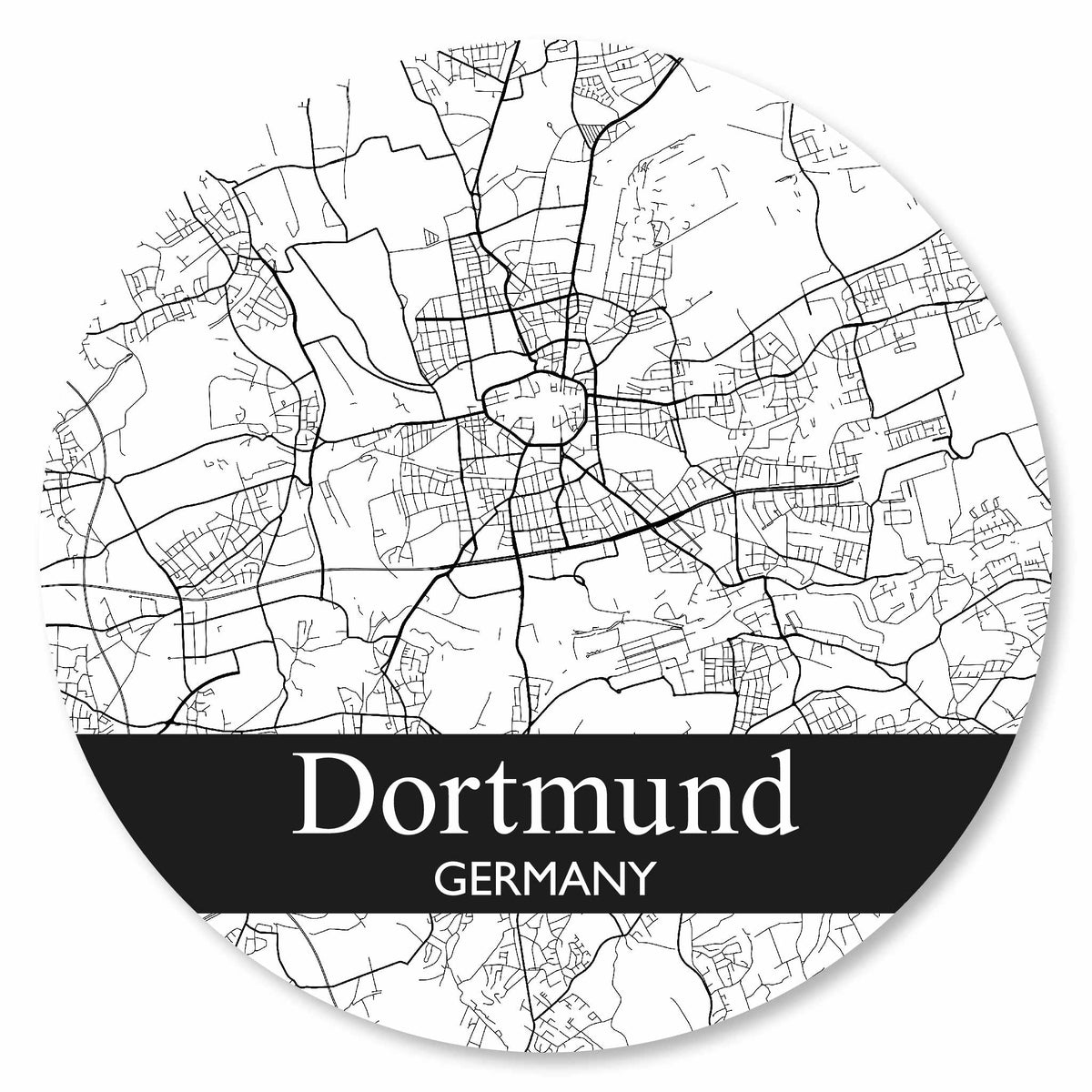 Stadtplan Dortmund - Weiß