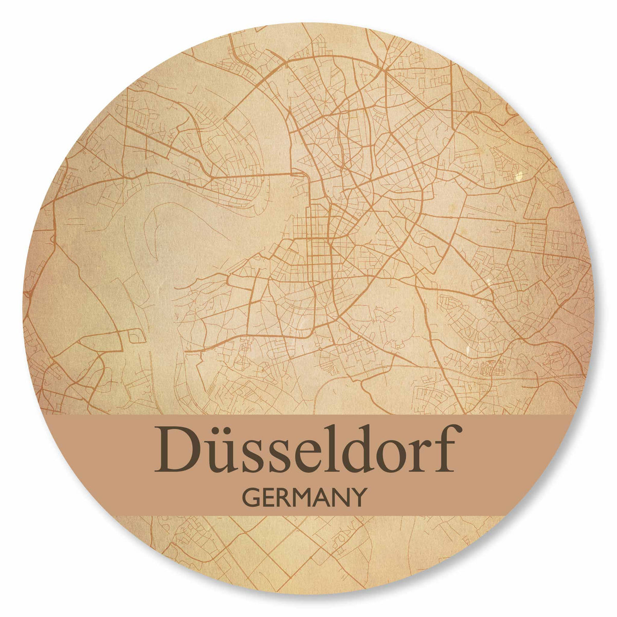 Stadtplan Düsseldorf - Vintage