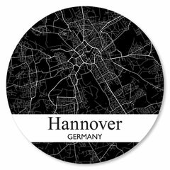 Stadtplan Hannover - Schwarz