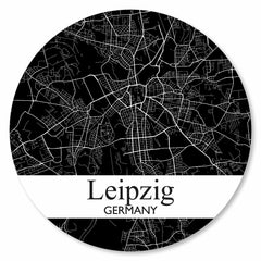 Stadtplan Leipzig - Schwarz