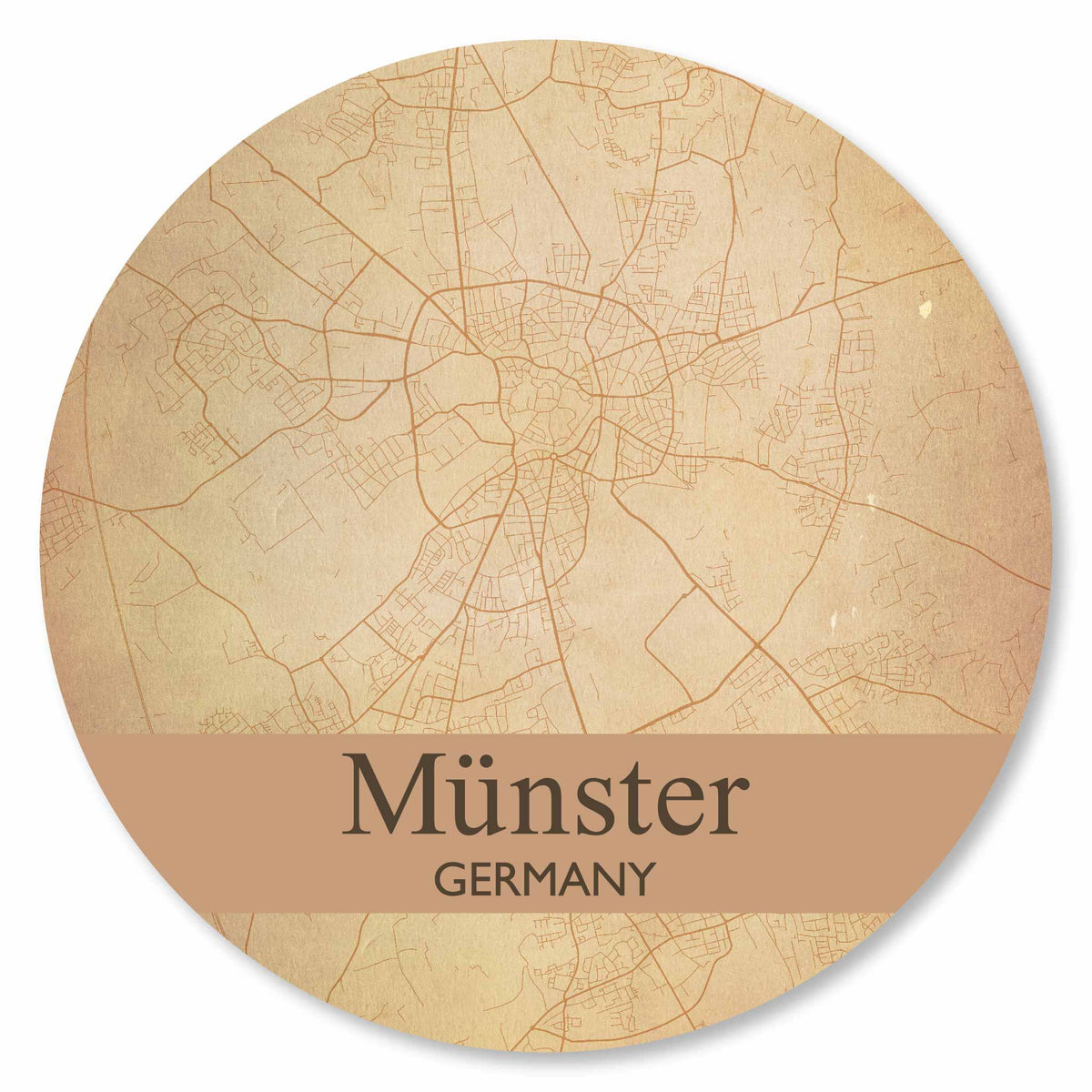 Stadtplan Münster - Vintage